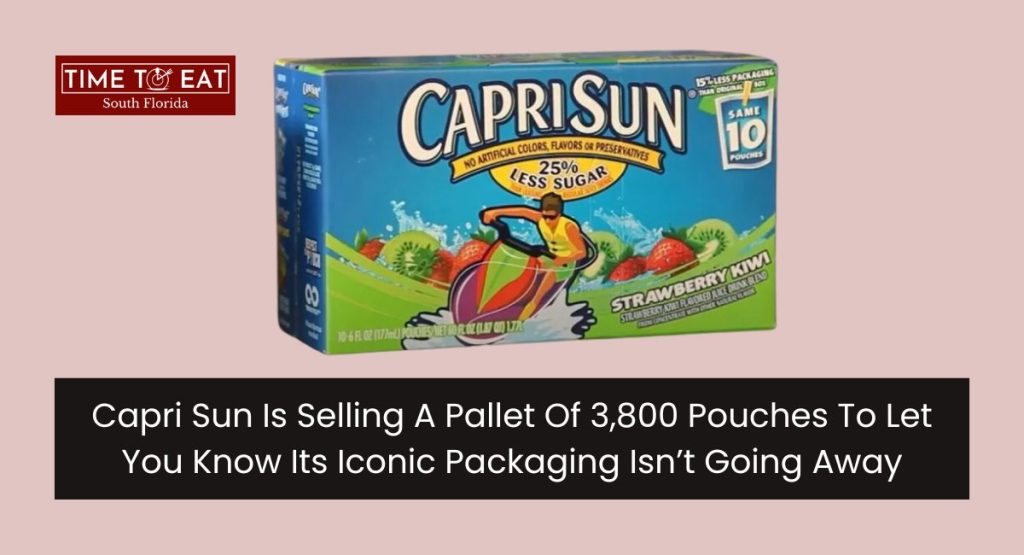 Capri Sun Is Selling A Pallet Of 3,800 Pouches To Let You Know Its Iconic Packaging Isn’t Going Away